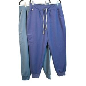 Figs Technical Collection Scrub Pants/Joggers Women's XL  Set of 2